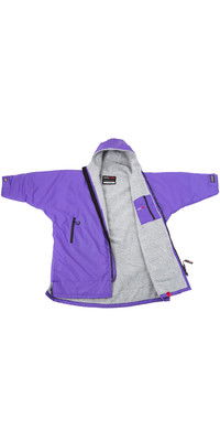 2023 Dryrobe Advance Junior Cambio De Manga Larga Robe DR104 - Morado / Grey