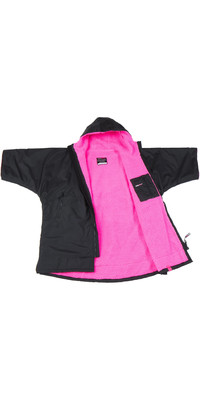 2024 Dryrobe Advance Junior Cambio De Manga Corta Robe V3 V3KSS - Black / Rosa