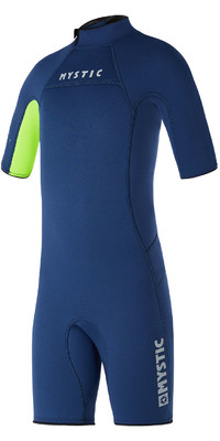 2024 Mystic Junior Star 3/2mm Back Zip Shorty Wetsuit 35000.220042 - Night Blue