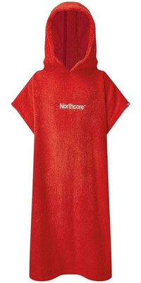 2024 Northcore Nios Playa Basha Toalla Con Capucha Cambiante Robe / Poncho Noco24d - Rojo