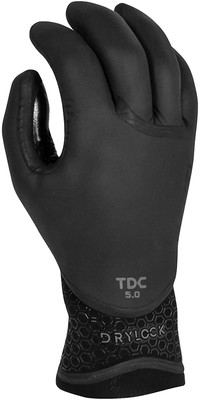 2024 Xcel Drylock 5mm 5-Finger Wetsuit Gloves XW21ACV59387 - Black