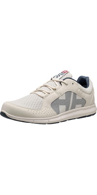 2024 Zapatos De Vela Helly Hansen Ahiga V4 Hydropower 11582 - Blanco Roto / Azul Orion