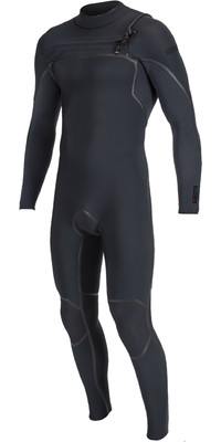 2024 O'Neill Mens Hyperfreak Fire 5/4mm Chest Zip Wetsuit 5550 - Black