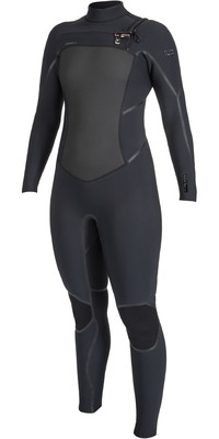 2024 O'Neill Womens Psycho Tech 4/3+mm Chest Zip GBS Wetsuit 5507 - Black