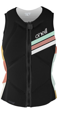 2024 O'Neill Womens Slasher Comp Impact Vest 4938EU - Black / Jasmine