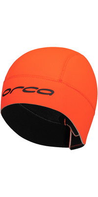 2024 Orca Open Water Swim 2.5mm Neoprene Hat GVBA4854 - Hi-Vis Orange