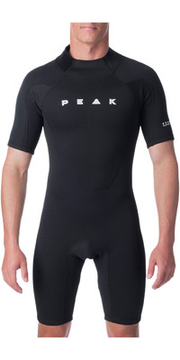 2023 Peak Hombres Energy 1.5mm Back Zip Shorty Neopreno PM406M - Black