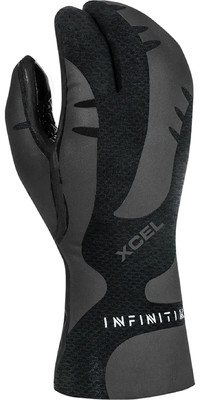 2023 Xcel Infiniti 5mm Guantes De Neopreno Con Pinza De Langosta An057380 - Negro