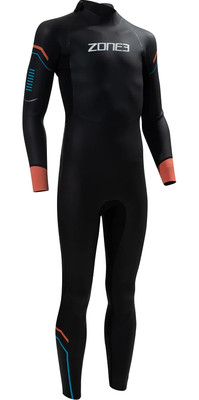 2024 Zone3 Junior Aspect Breaststroke Back Zip Wetsuit WS22JASP101 - Black