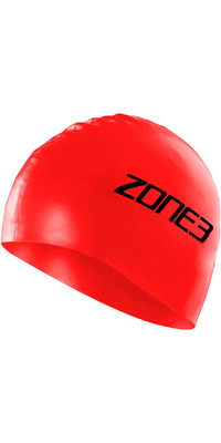 2024 Zone3 Gorro De Natacin De Silicona Sa18scap - Rojo