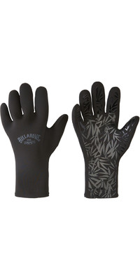 2024 Billabong Womens 2mm Synergy Wetsuit Gloves ABJHN00102 - Negro