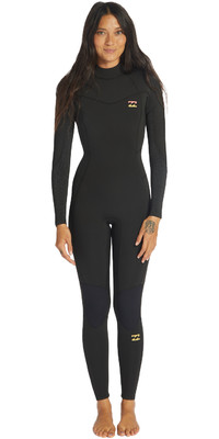 2023 Billabong Womens Synergy 3/2mm GBS Back Zip Wetsuit ABJW100132 - Wild Black