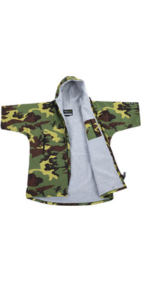 2024 Dryrobe Junior Advance Cambio De Manga Corta Robe V3 V3KSS - Camo / Grey