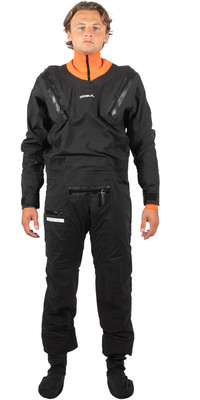 2024 Gul Mens Code Zero Stretch U-Zip Drysuit GM0368-B9 - Black