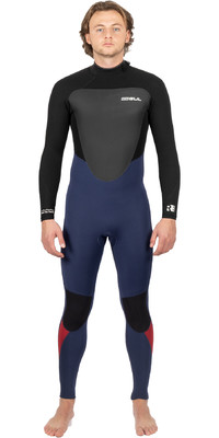 2024 Gul Mens Response 3/2mm GBS Back Zip Wetsuit RE1231-C1 - Navy / Black