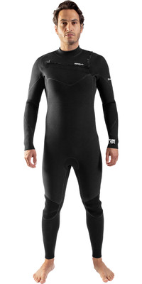 2024 Gul Mens Y39 Yamamoto 5/4mm Chest Zip Wetsuit YM1202-C1 - Black / Ripstop