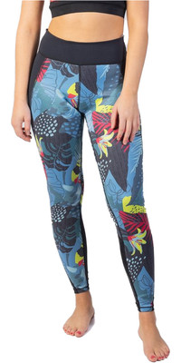 2024 Gul Womens Luna7 SUP Leggings LA8301-C1 - Tropical / Black