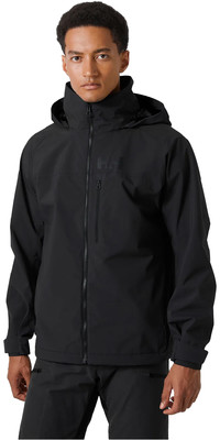 2024 Helly Hansen Mens HP Racing Hooded Sailing Jacket 34376 - Ebony