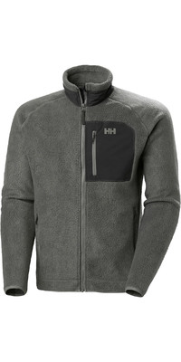 2023 Helly Hansen Hombres Panorama Pile Fleece Block Jacket 49460 - Concrete