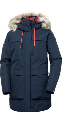 2023 Helly Hansen Mujer Coastal Parka Chaqueta 54012 - Navy