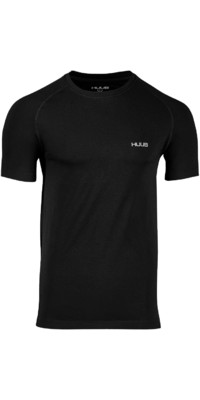 2024 Huub Top De Manga Corta Sin Costuras Para Hombre Seamfrebss - Negro