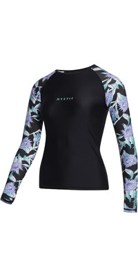 2023 Mystic Womens Jayde Long Sleeve Rash Vest 35001.230159 - Black