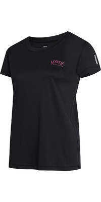 2023 Mystic Womens Jayde Short Sleeve Loose Quickdry Rash Vest 35001.230157 - Black