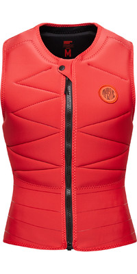 2024 Mystic Mujer Ruby Front Zip Chaleco De Impacto 35005.230230 - Sunset Red