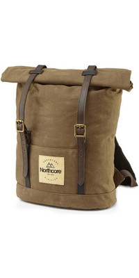 2024 Northcore Waxed Canvas Back Pack NOCO118 - Chocolate