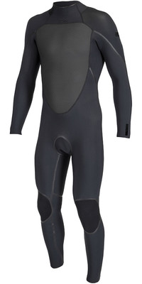 2024 O'Neill Mens Psycho Tech 5/4mm+ Back Zip Wetsuit 5543 - Black