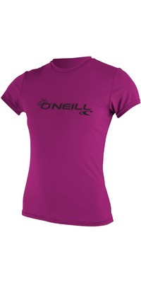 2024 O'neill Bsico De Mujer Skins Camiseta De Manga Corta 3547 - Rosa Zorro