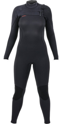 2024 O'Neill Womens Hyperfreak+ 5/4mm Chest Zip Wetsuit 5374 - Black