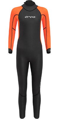 2024 Orca Junior Vitalis Squad Hi-Vis Swim Neopreno NN971201 - Black