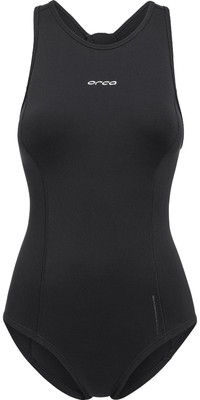 2024 Orca Traje de bao de una pieza de neopreno de 1,5 mm para mujer NA6P - Negro