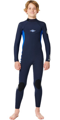 2024 Rip Curl Junior Dawn Patrol 4/3mm Back Zip Wetsuit 115GFS - Navy