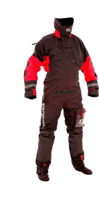 2024 Typhoon Max B Drysuit 100168 - Black / Red