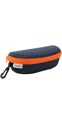 2024 Zone3 Protective Swim Goggle Case SA19GPC - Navy / Orange