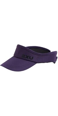 2024 2XU Run Visor UQ5686f - Acai / Black