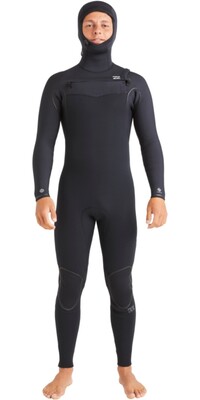 2024 Billabong Mens Furnace Natural 5/4mm Hooded Chest Zip Wetsuit ABYW200122 - Black