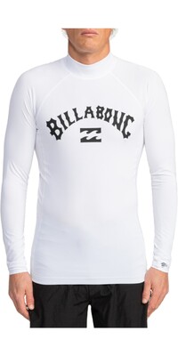 2024 Billabong Hombres Logo Surf Chaleco De Lycra De Manga Larga EBYWR03011 - White