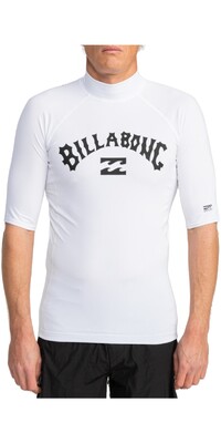 2024 Billabong Hombres Logo Surf Chaleco De Lycra De Manga Corta EBYWR03010 - White