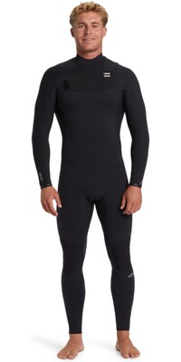 2024 Billabong Hombres Revolution Natural 4/3mm Chest Zip Neopreno ABYW100267 - Black