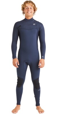 2024 Billabong Hombres Revolution Natural 4/3mm Chest Zip Neopreno ABYW100267 - Dark Navy