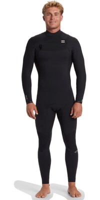 2024 Billabong Hombres Revolution Natural 5/4mm Chest Zip Neopreno ABYW100269 - Black