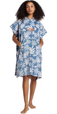 2024 Billabong Mujer Toalla Con Capucha Cambio Robe ABJAA00226 - Blue Shadow