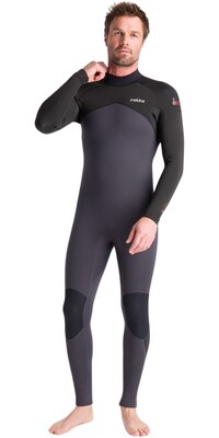 2024 C-Skins Mens NuWave Legend 5/4/3mm Back Zip Wetsuit C-NLE54MBZ - Anthracite / Black / Rust