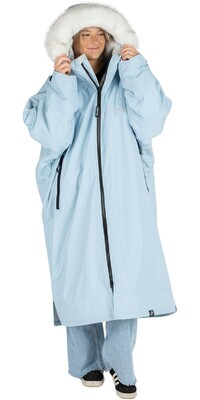 2024 Dryrobe Adulto Advance Cambiador De Manga Larga Robe LS-DA-ICE-B - Ice Blue