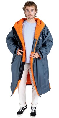 2024 Dryrobe Advance Cambiador De Manga Larga Robe V3 DALSV3 - Gris Carbn / Orange