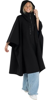 Dryrobe Robe Poncho 2024 Cambio Impermeable / A OS PON - Black