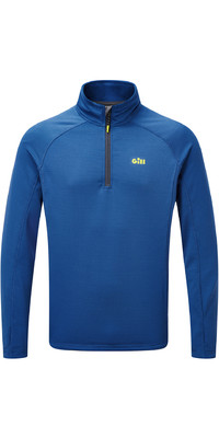 2024 Gill Mens OS Thermal Zip Neck Top 1081 - Atlantic Blue